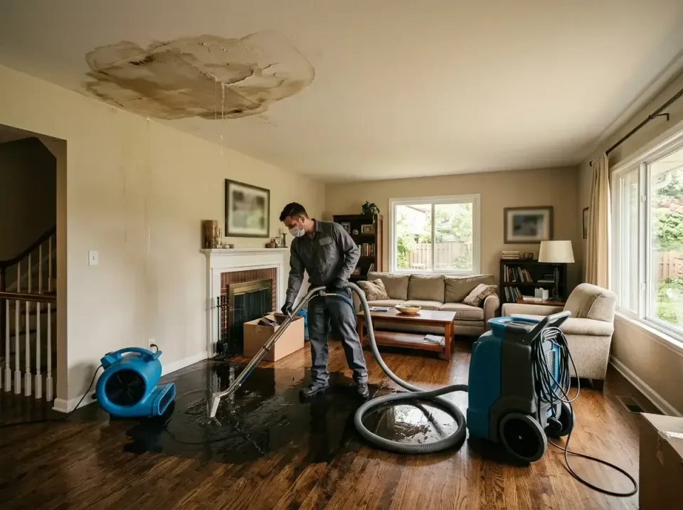 attic-pipe-burst-ceiling-drip-008 — frequently asked questions, Water Damage Restoration & Carpet Care in Mayflower Village,…
